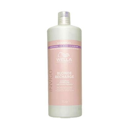 Wella Professionals Invigo Blonde Recharge 1000ml - Sampon - NEW