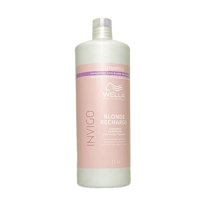 Wella Professionals Invigo Blonde Recharge 1000ml - Sampon - NEW